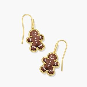 NEW KENDRA SCOTT women's gingerbread drop earrings in gold
